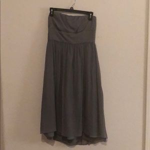 Strapless Gray Dress